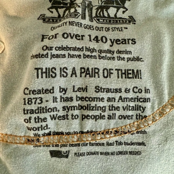 Levi’s 505 Regular Fit Jeans - Size 34x30 - Classic Mid-Wash - Picture 5 of 9